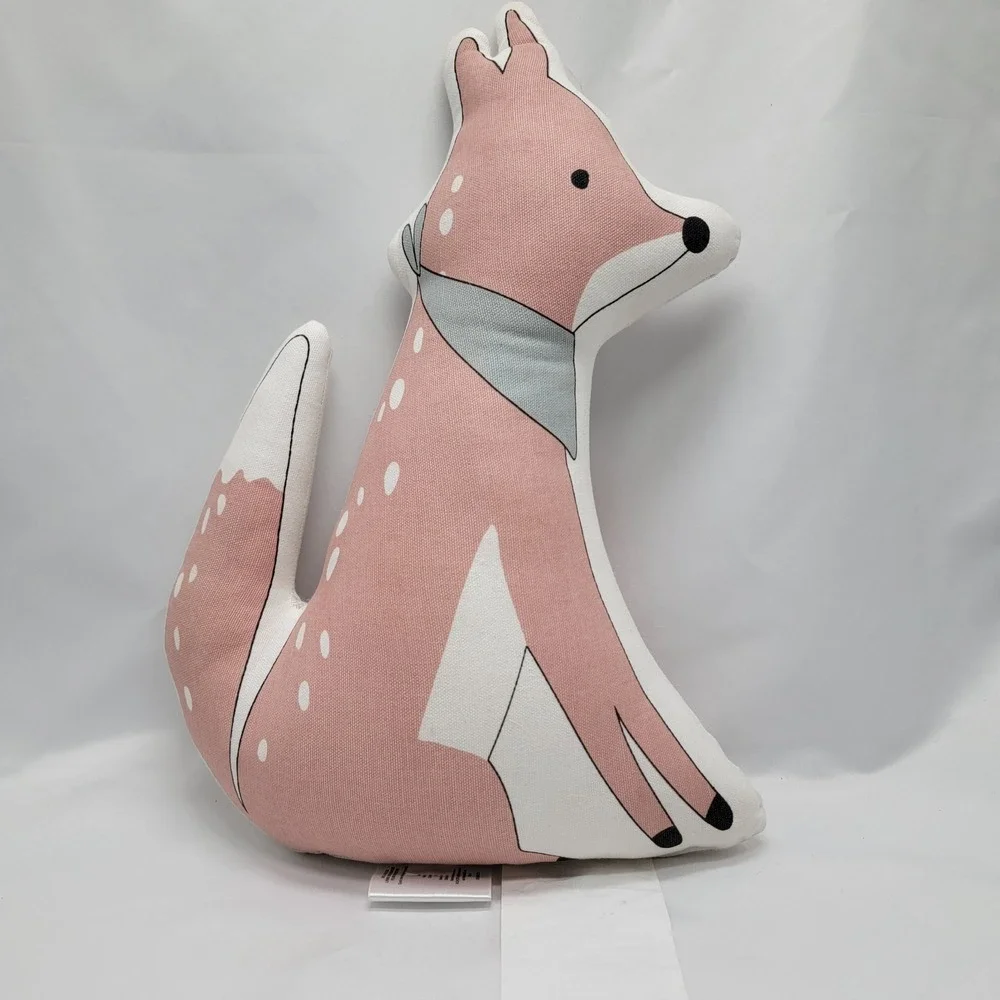 Little Co.‎ By Lauren Conrad Canvas Fox Shaped Decorative Accent Pillow 12x16